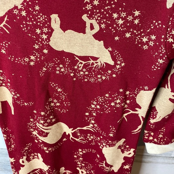 Burt’s Bees Christmas Baby Reindeer Sleeper Size 12 Months NEW - Picture 6 of 8